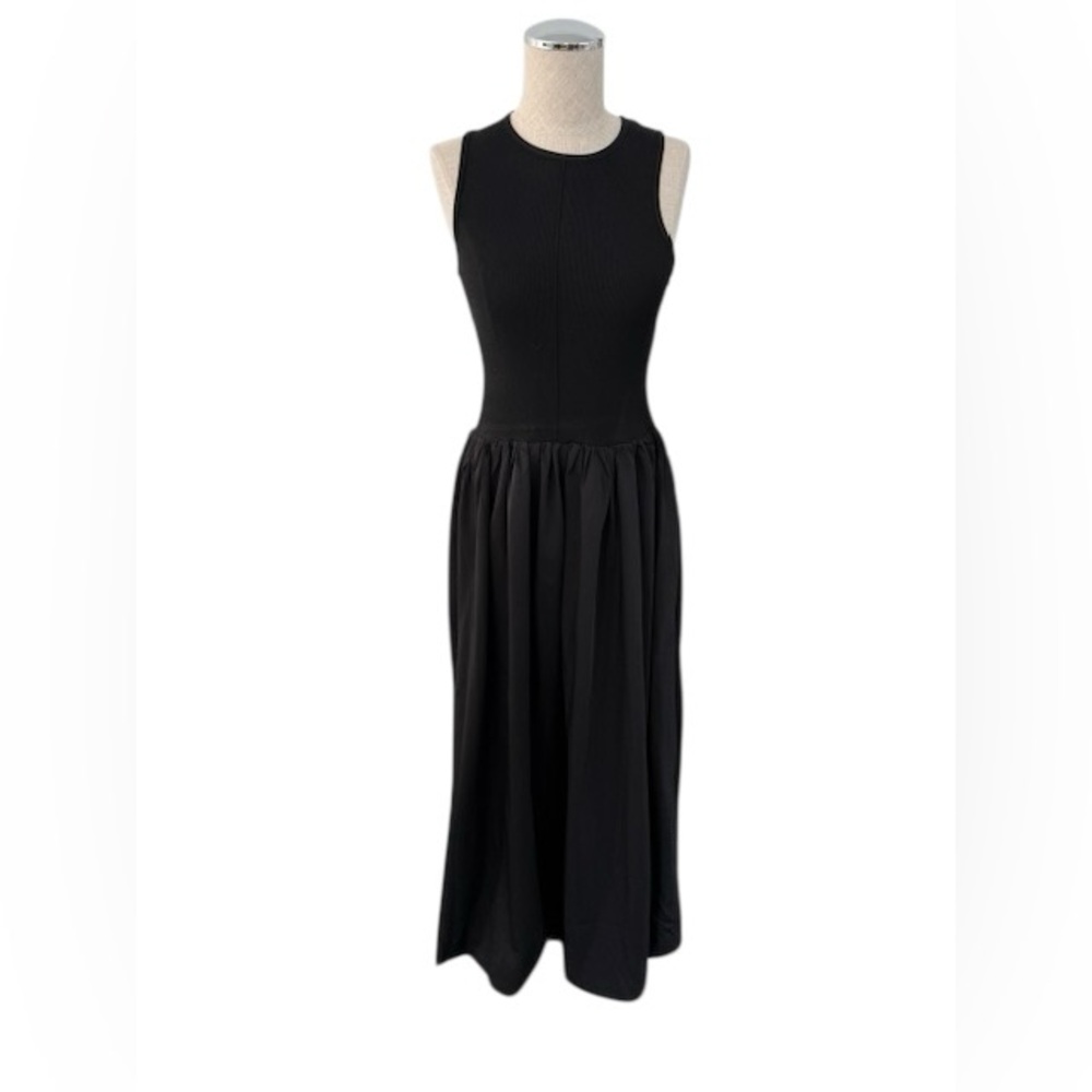 Kate Hewko Black Crew Maxi Dress